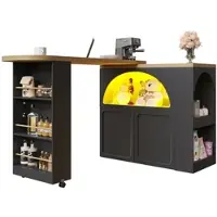 STILVORA Lowboard mit LED-Beleuchtung,TV-Schrank TV-Regal mit offene Regale,TV-Board Hochglanz für Fernseher bis 80 Zoll,weiß