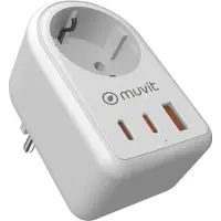 Muvit For Change Usb-a-und Usb-c-wandladegerät 20w