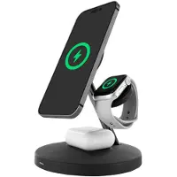 Muvit For Change 3 In 1 Kabelloses Magsafe-ladegerät Mit Unterstützung Für Apple Watch Und Airpods
