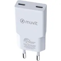 Muvit For Change for change charger de wall slim 2 type c pd 30w blanco