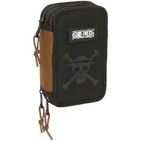 Safta One Piece 12.5x19.5x5.5 Cm Triple Mäppchen Schwarz Mann Schwarz One Size