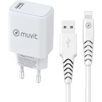 Muvit For Change MCPAK0001, Drinnen, AC, 1,2 m, Weiß