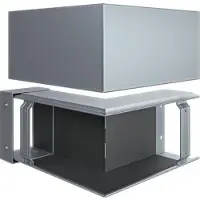 Hager FWKP1001503VERZ Außeneck FWK-Plus 100x150 mm verzinkt