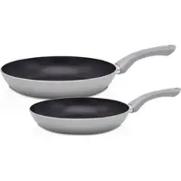 Kruger Pfannen-Set KRÜGER "London", grau, Pfannen, Pfannen-Set, Ø 24/28 cm, Induktion