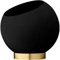 AYTM Blumentopf Globe, Ø 17 cm, schwarz, Aluminium, Stahl
