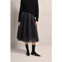 Bugatti Jerseyrock , Damen, Gr. 38, schwarz, 100% Polyester, Röcke Jerseyrock, mit elastischen Bündchen