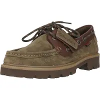 Clarks CLEYHILL BOAT Herrenschuhe - elegante Halbschuhe - Schnürschuhe grün