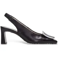 Hispanitas für Damen. HV264762 Amapola schwarze Schuhe (38), Leder, 5 bis 8 cm, Keine, Lässig, Party, Klassisch