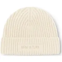 Mini A Ture Matboje Fleece Lined beanie. RWS angora cream (1054) 4-5y