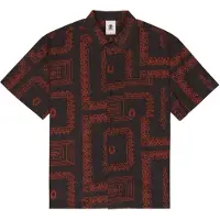 Element Kurzarmhemd "Regular Sb Printed", Herren, Gr. M, schwarz (outofframe), Obermaterial: 100% Baumwolle., Hemden Kurzarmhemd