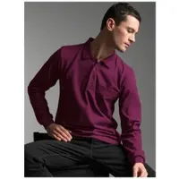 Trigema Poloshirt "Poloshirt mit Brusttasche", Herren, Gr. 3XL, rot (sangria), Piqué, 100% Baumwolle, Basic, ohne Ausschnitt, Shirts Poloshirt