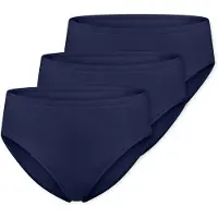 Schiesser Damen Slips 3er Pack - Jazz-Pants, Cotton Essentials, Basic, Stretch
