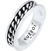 KUZZOI Ring Herren Bandring Panzer Design Trend 925 Silber Kuzzoi Silber