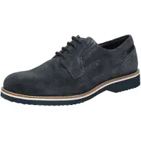 Sioux Schnürschuh "Dilip-716-H", Herren, Gr. 42 (UK 8), blau (dunkelblau), Obermaterial: 100% Kalbsveloursleder CAVL. 100% Gummi rubber., Schuhe Schnürschuh