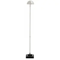 Casa Padrino Luxus Stehleuchte Nickel - Elegante Design Bodenleuchte in Nickel und Schwarz, 131 cm Höhe