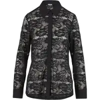 Urban Classics Klassische Bluse "Ladies Lace Blouse"