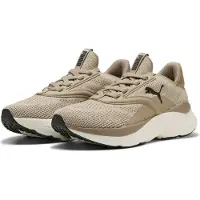 Puma Trainingsschuh "SOFTRIDE MAYVE WN'S", Damen, Gr. 41, beige (ice coffee, alpine snow), Textil, Schuhe Trainingsschuh, gestricktes Obermaterial, leicht profilierte Synthetik-Laufsohle