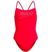 Speedo - Women's Endurance+ Logo Thin Strap One Piece - Badeanzug Gr 44 rot