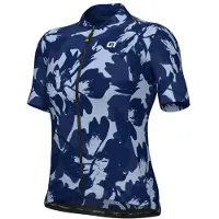 ALÉ - Women's Pragma Flower S/S Jersey - Radtrikot Gr 4XL blau