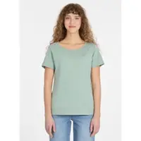Ragwear Kurzarmshirt "MINTTA", Damen, Gr. S, dusty grün, Jersey, Obermaterial: 50% Baumwolle, 50% Polyester, bedruckt, hüftbedeckend, Rundhals, Shirts Kurzarmshirt