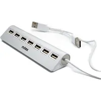 Nilox NXHU7ALU2, USB 2.0, USB 2.0, 480 Mbit/s, Grau, Aluminium, 21 mm