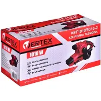 VERTEX , Bandschleifer für Holz, 1010 W, Drehzahlregelung, Staubbeutel, Befestigungsklemmen, Schleifband