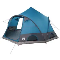 vidaXL Dome Zelt für 4 Personen 4 Personen Blau