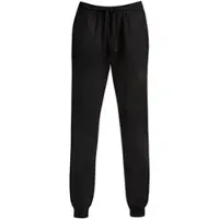 Trigema Sweathose "Jogginghose aus Biobaumwolle", Damen, Gr. S, Normalgrößen, schwarz, Sweatware, 75% Baumwolle (Biobaumwolle kbA), 25% Baumwolle (recycelt), Basic, Hosen Sweathose