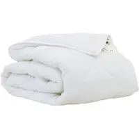 vidaXL Sommerdecke 200 x 155 x 3 cm Sommer Polyester Weiß Atmungsaktiv
