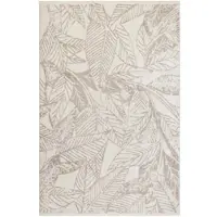 Esprit Teppich "Inga", beigecreme, B:200cm H:10mm L:290cm, Polyester, Teppiche, Teppich, Kurzflorteppich, gewebt, floral, modern, Wohnzimmer, natur