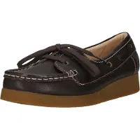 Clarks Schnürschuhe Wallabee EVO Sea mit angenehmer Sohle mit Krepp-Effekt 5228 Dark Brown Lea 40