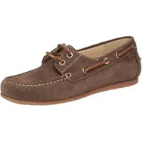 Sioux Schnürschuh "Simadesa-701", Damen, Gr. 37.5 (UK 4 1/2), braun, Obermaterial: 100% Kalbsveloursleder CAVL. 100% Gummi rubber., Schuhe Schnürschuh
