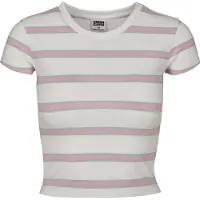 Urban Classics Stripe Cropped Kurzarm-t-shirt