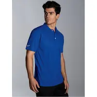 Trigema Poloshirt "Klassisches Poloshirt COOLMAX", Herren, Gr. L, blau (royal), Trikot, 100% Polyester (recycelt), lang, ohne Ausschnitt, Shirts Poloshirt