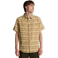 Billabong Kurzarmhemd "Sundays Jacquard", Herren, Gr. M, beige (caslte rock), Obermaterial: 100% Baumwolle., Hemden Kurzarmhemd