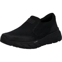 Rieker Slip-On Sneaker , Herren, Gr. 40, schwarz, Lederimitat, Textil, unifarben, Schuhe Slip-On Sneaker, Slipper, Schlupfschuh, Halbschuh, Freizeitsneaker mit Gummizüge
