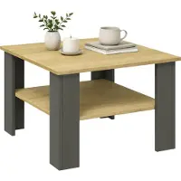 VCM Couchtisch "Sofatisch Couchtisch Beistelltisch Disalo 55x55", schwarz (weiß, anthrazit), B:55cm T:55cm, Tische, Couchtisch