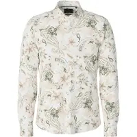 JOOP! Langarmhemd JOOP "Pai", Herren, Gr. 43, N-Gr, bunt (lt, pastel pink), Web, Obermaterial: 55% Leinen, 45% Baumwolle, slim fit, Manschette, Hemden Langarmhemd