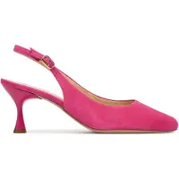 Högl Slingpumps aus Veloursleder mit schlankem Absatz und filigranem Fersenriemen