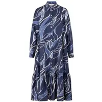 Peter Hahn Kleid 3/4-Arm blau, 42