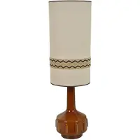Market Set Jimmy Stehlampe braun/beige Borte 121 cm - , Jimmy, Braun / Rost, für Wohnzimmer, Keramik
