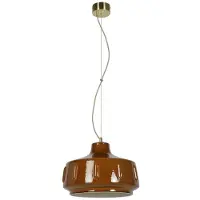 Market Set Jimmy Hängelampe Ø 38 cm, braun Keramik - , Jimmy, dimmbar, Braun / Rost, für Wohnzimmer, Keramik, Design