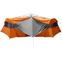 vidaXL Innenzelt 8 Personen Grau und Orange Taft