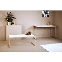 Jahnke Couchtisch "GLAM COFFEE", weiß (gold, marmor weiß, gold, optik, marmor, look), B:120cm H:44cm T:60cm, Tische, Couchtisch