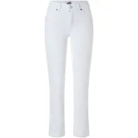 MAC Stretch-Jeans "Melanie", Damen, Gr. 42, Länge 30, weiß, Denim/Jeans, Obermaterial: 88% Baumwolle, 8% Elastomultiester, 4% Elasthan, figurbetont lang, Jeans Stretch-Jeans, Gerade geschnitten