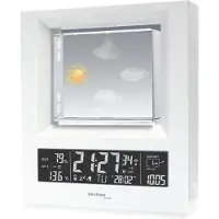Techno Line Wetterstation WS 6620 mit Wettervorhersage durch in Glas gelaserte Wettersymbole