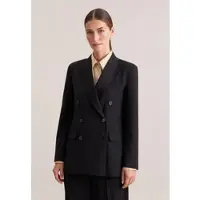 Seidensticker Jackenblazer , Damen, Gr. 36, schwarz, 52% Polyester, 43% Schurwolle, 5% Elasthan, Blazer Jackenblazer