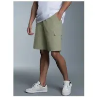 Trigema Jerseyhose "Cargo-Bermuda aus 100% Baumwolle", Herren, Gr. 4XL, Normalgrößen, grün (salbei), Web, 100% Baumwolle, Hosen Jerseyhose