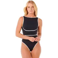 Rip Curl - Women's Mirage Fusion High Neck 1Pc - Badeanzug Gr L schwarz