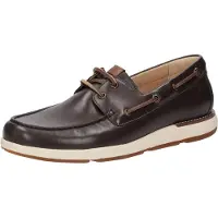 Sioux Schnürschuh "Nurilinos-702", Herren, Gr. 46 (UK 11), braun (dunkelbraun), Obermaterial: 100% Kalbsnappaleder CANA. 100% Gummi rubber., Schuhe Schnürschuh